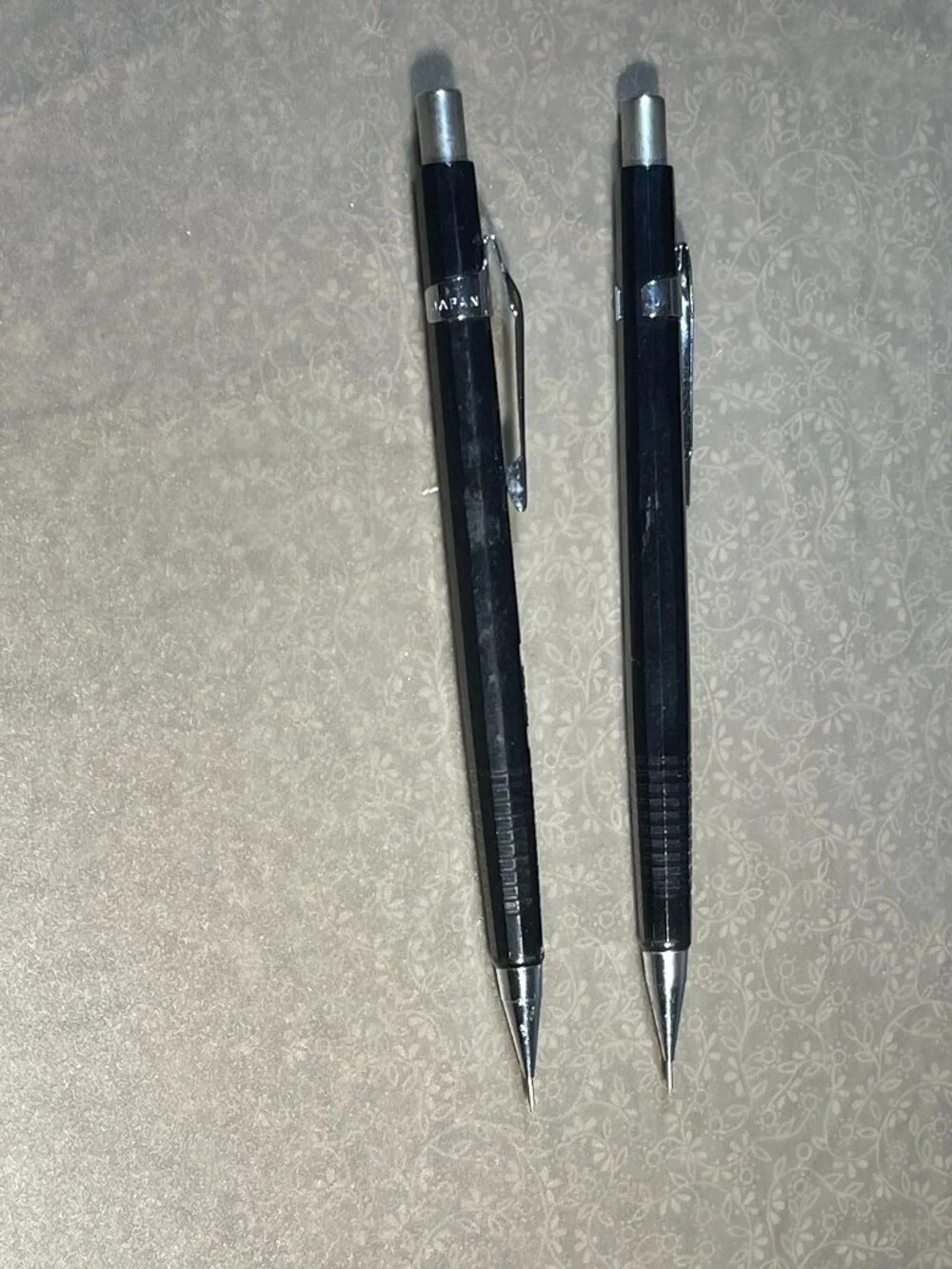 2 Vintage PENTEL P205 Black Mechanical Pencil 0.5mm (#1890)